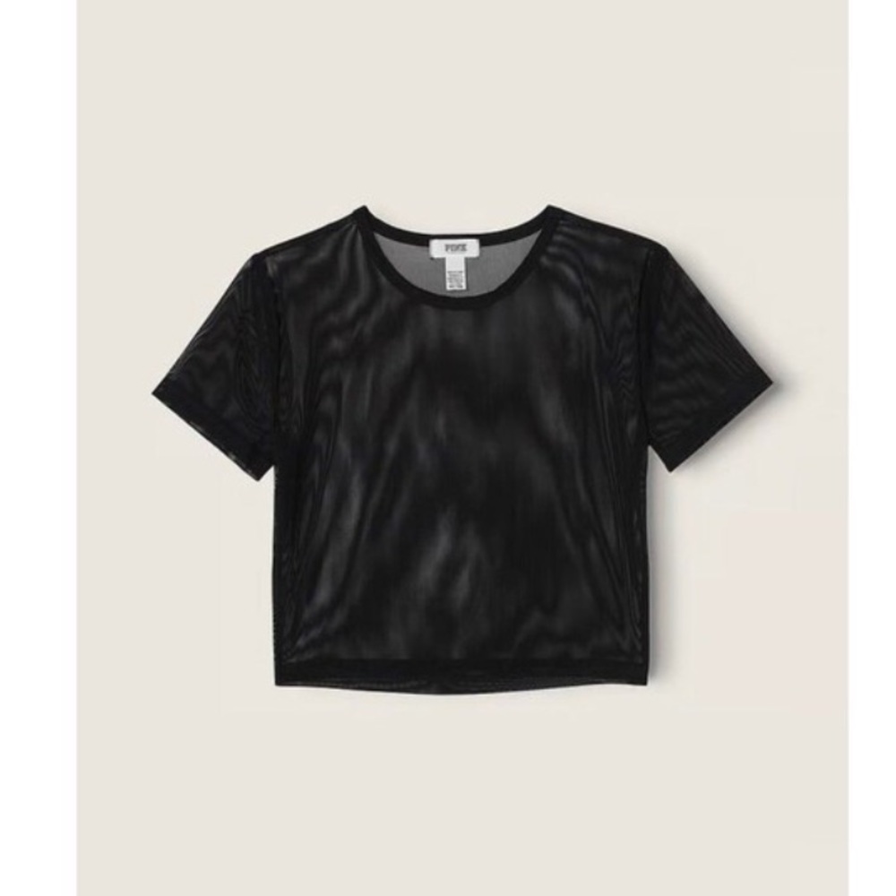 Victoria's Secret mesh short sleeve crop top - Picture 3 of 5